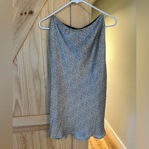 Mid Calf Silky Spotted Skirt